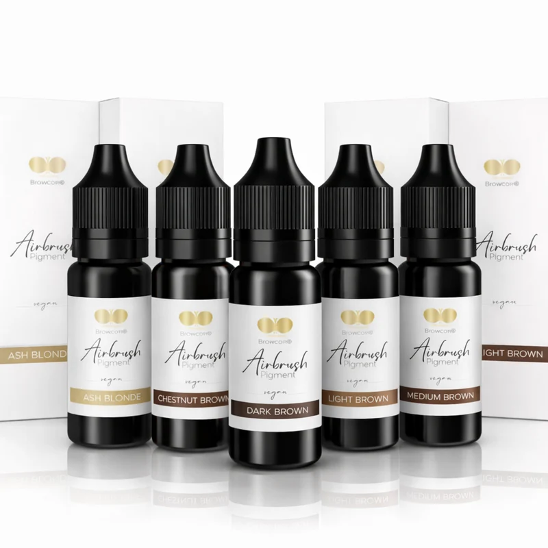 Airbrush Pigment Set für Augenbrauen 5 Farbtöne CFB Cosmetics®