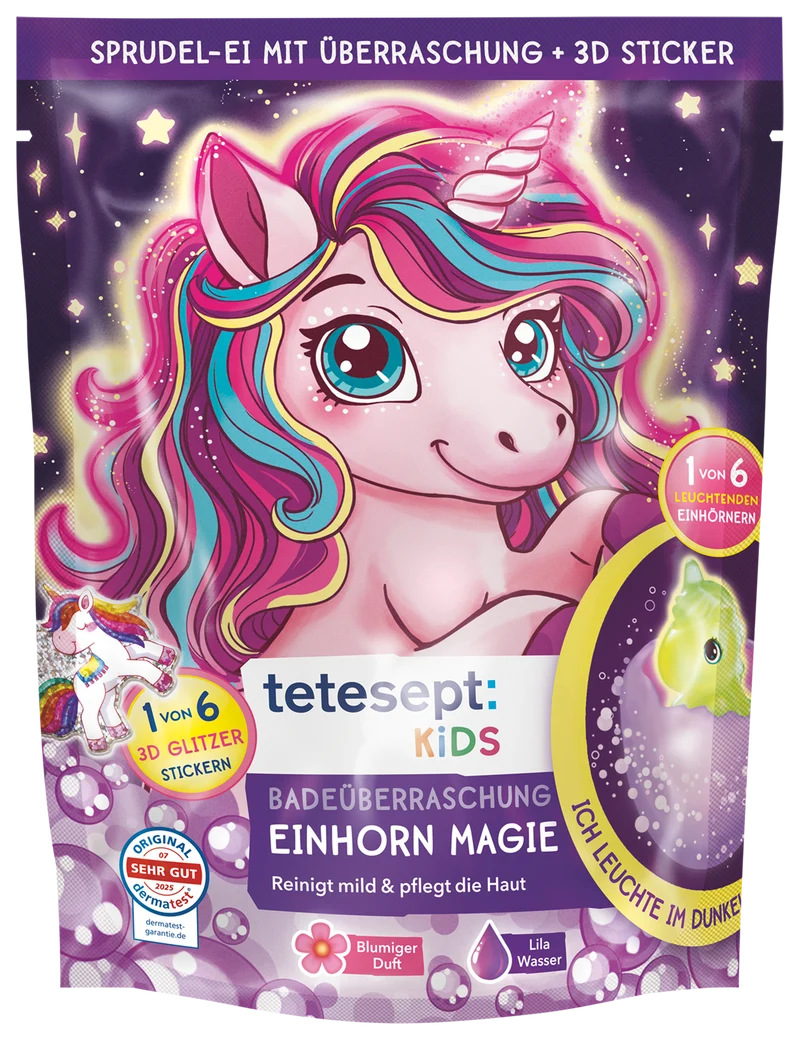 Badeüberraschung Einhorn Magie