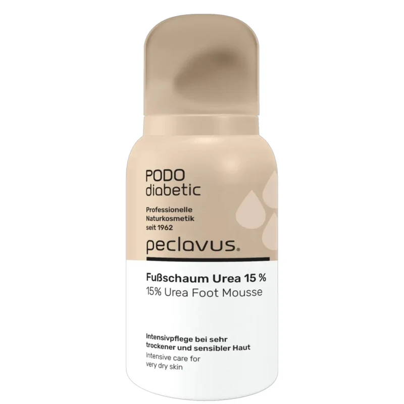 peclavus PODOdiabetic Fußschaum Urea 15 % sehr trockene Haut 35 ml