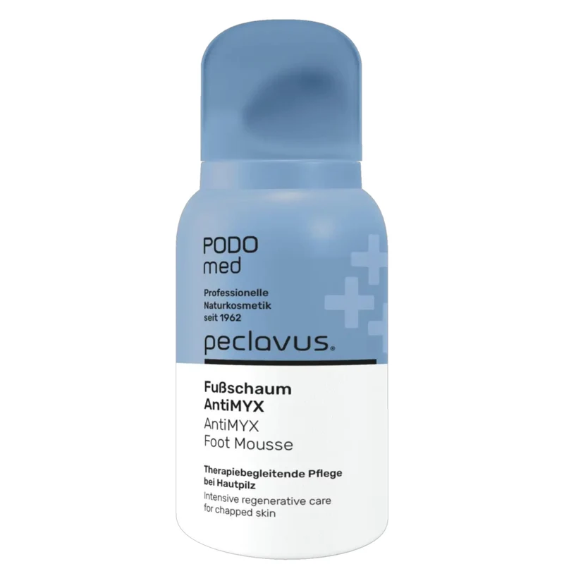 peclavus PODOmed Fußschaum AntiMYX, pilz- empfindliche Haut 35 ml
