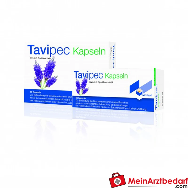 Montavit Tavipec 30 Kapseln pflanzliches schleimlösendes Hustenmittel