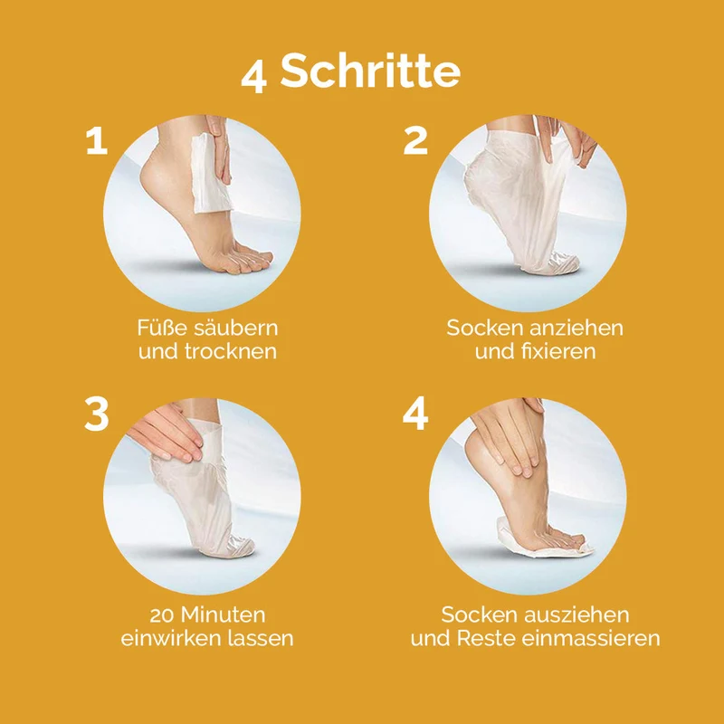 Scholl ExpertCare Intensiv pflegende Fussmaske in Socken – Nährende Maske mit 3 wertvollen Ölen