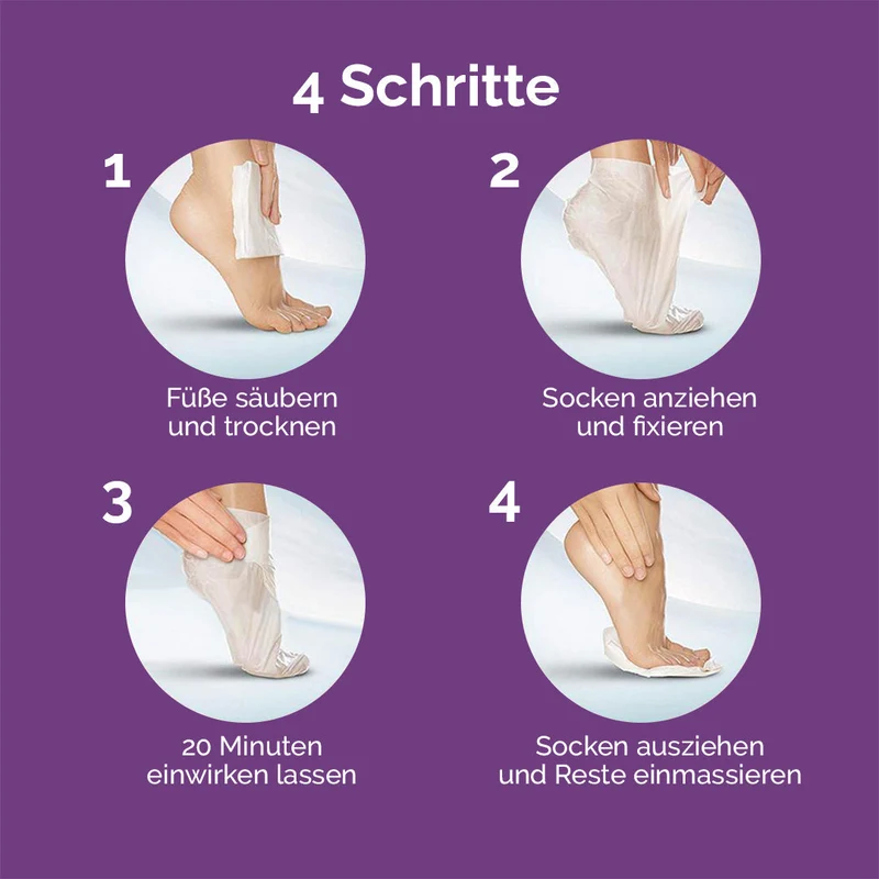 Scholl ExpertCare Intensiv pflegende Fussmaske in Socken – Enstpannende Maske mit Lavendelöl