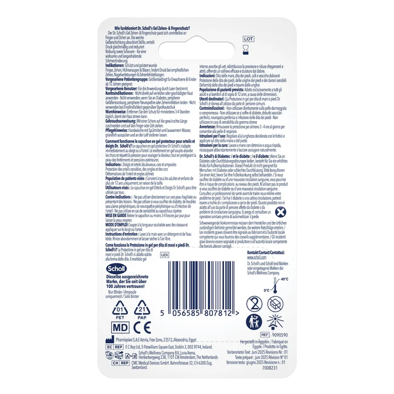 Dr. Scholl's Gel Finger - und Zehenschutz für Druckstellen