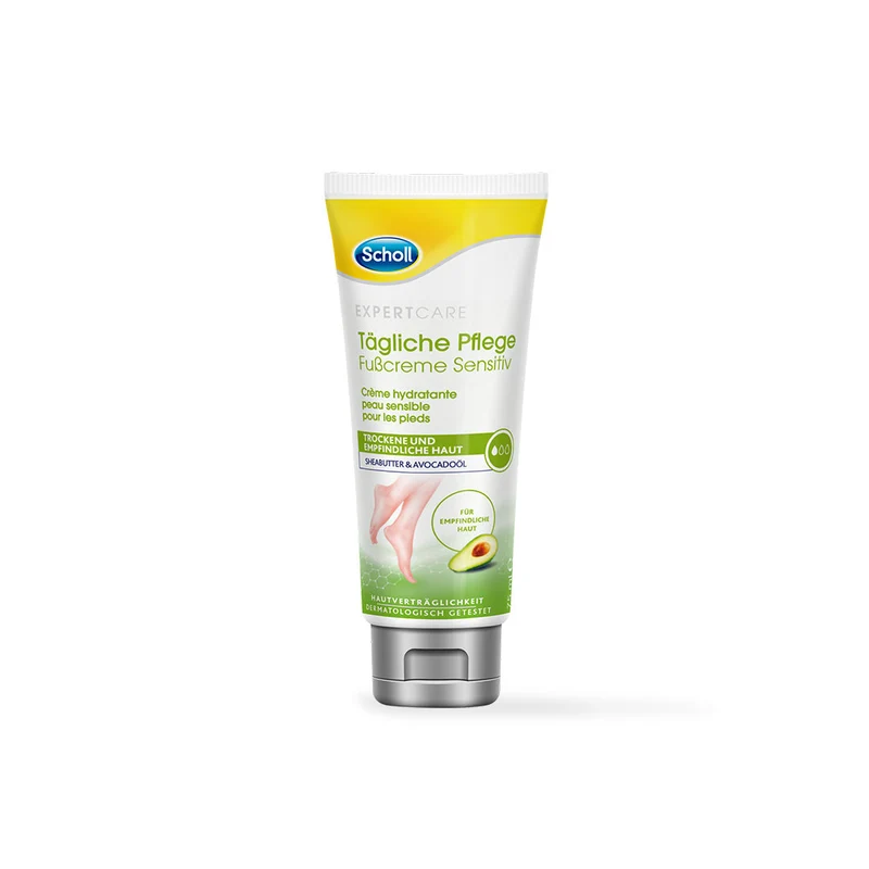 Scholl tägliche Pflege Fusscreme Sensitiv 75ml - Für Fusspflege