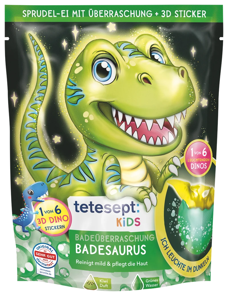 Badeüberraschung Badesaurus
