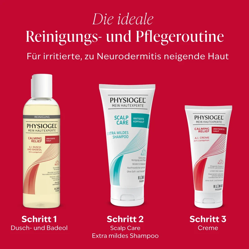 Calming Relief Pflegeroutine bei irritierter Haut