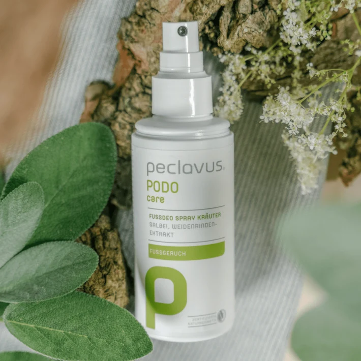 peclavus PODOcare Fußspray Kräuterfrische, schwitzende Haut, 150 ml