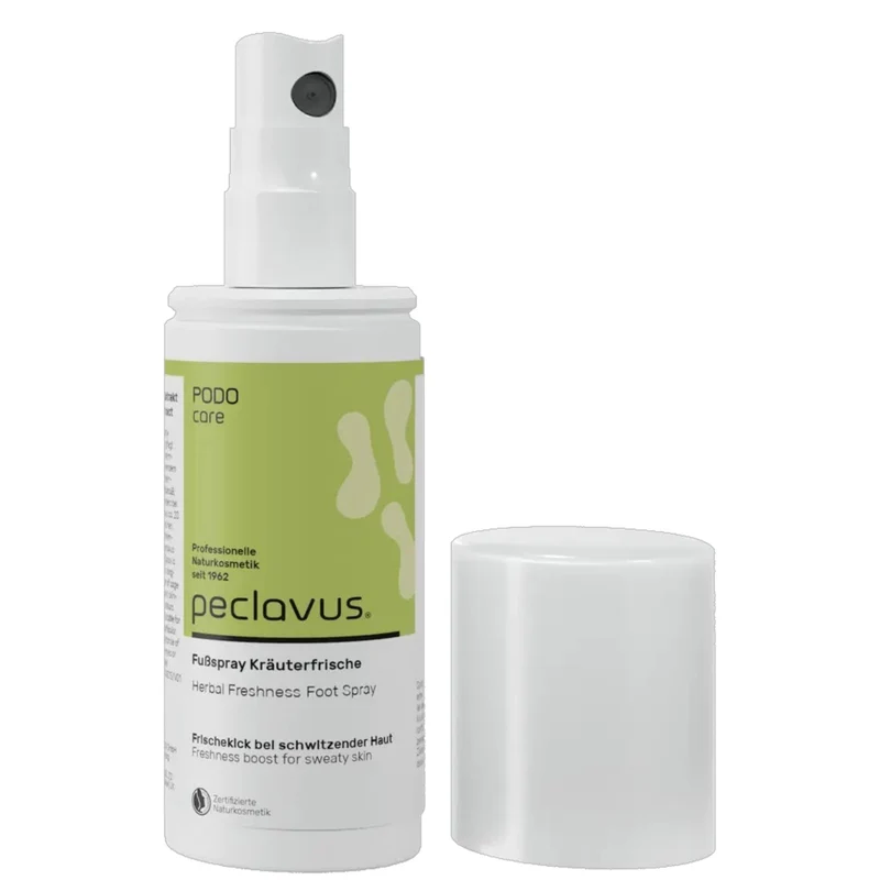 peclavus PODOcare Fußspray Kräuterfrische, schwitzende Haut, 150 ml