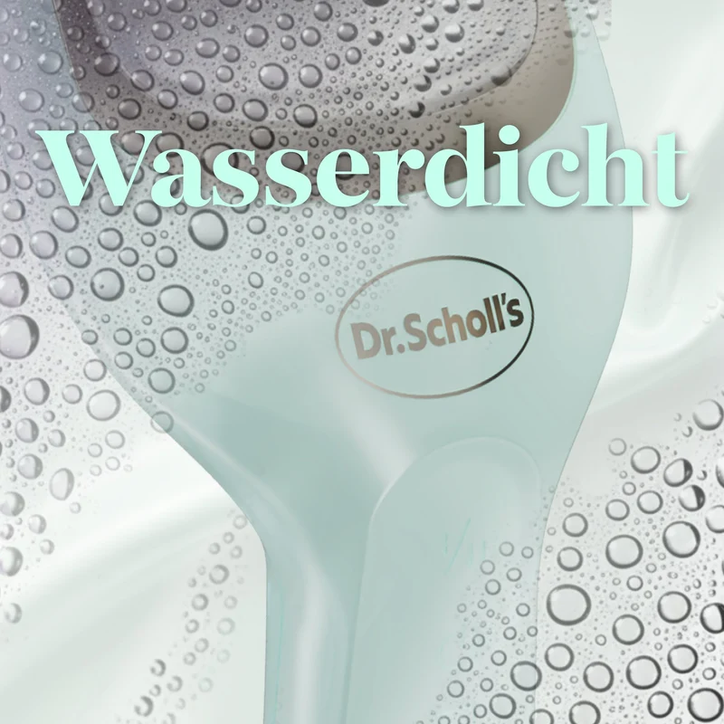 Dr. Scholl’s Pedi Perfect Pro Wasserdichter, Wiederaufladbarer, Elektrischer Fußhornhautentferner mit x3 Rollenköpfen