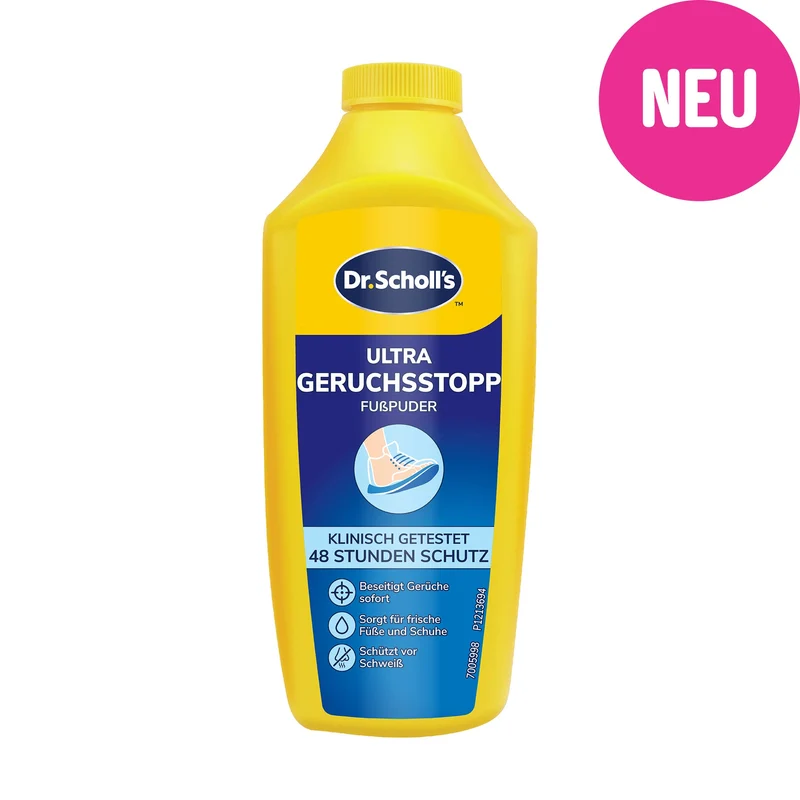 Dr. Scholl’s Ultra Geruchsstopp Fußpuder mit Sweat Max Technologie