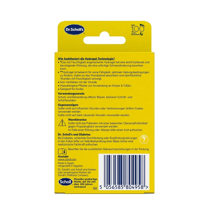 Dr. Scholl’s Schnitt- und Schürfwundenpflaster mit Hydrogel-Technologie