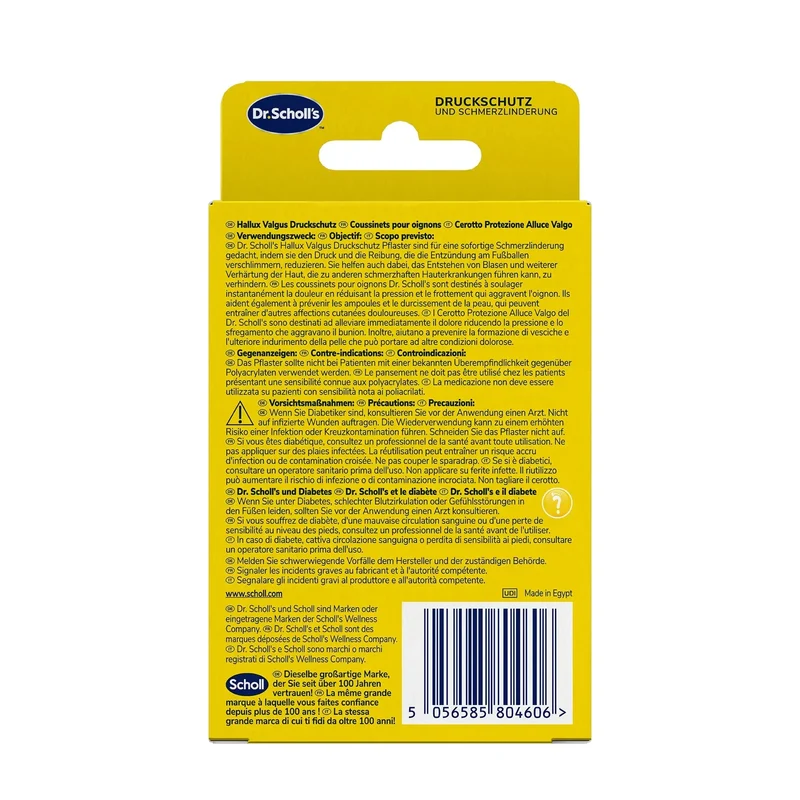 Dr. Scholl’s Hallux-Valgus Druckschutz mit Hydrogel Technologie, 5 Stück