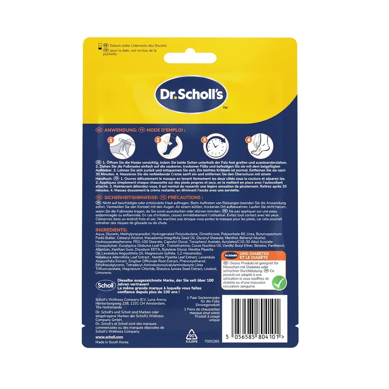 Dr. Scholl’s Beruhigende & Revitalisierende Fußmaske für müde, schmerzende Füße