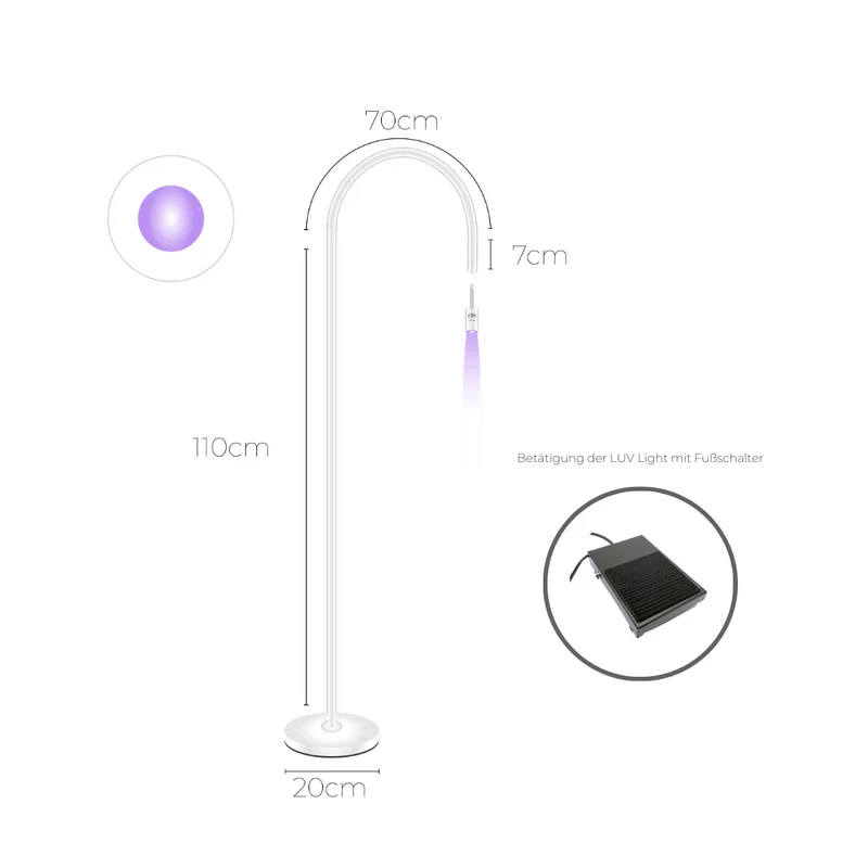 UV Lampe Wimpernverlängerung | CHANGE | UV-LED Violett & White | BESTSELLER | LUV System®