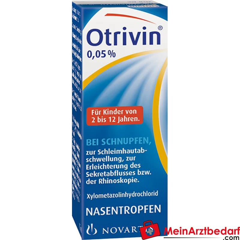 Otrivin 0,05% Nasentropfen 10 ml bei Schnupfen, bis zu 12 Std. Wirkung