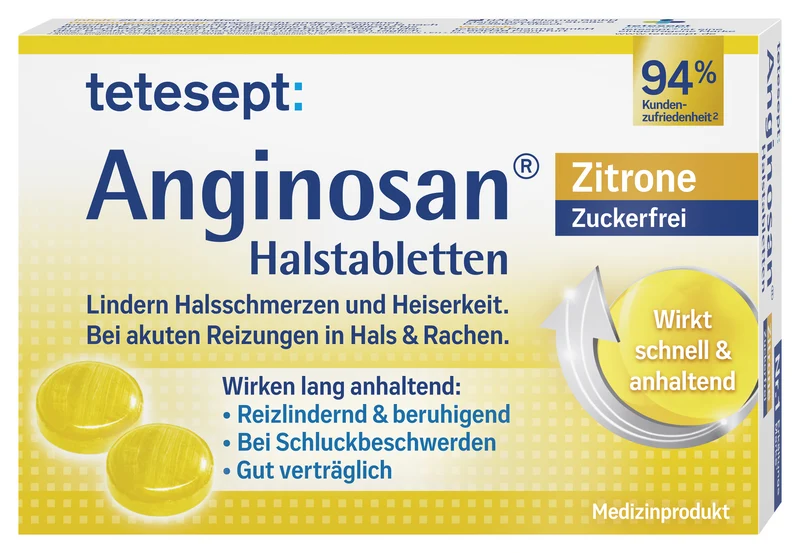 Anginosan® Halstabletten Zitrone zuckerfrei