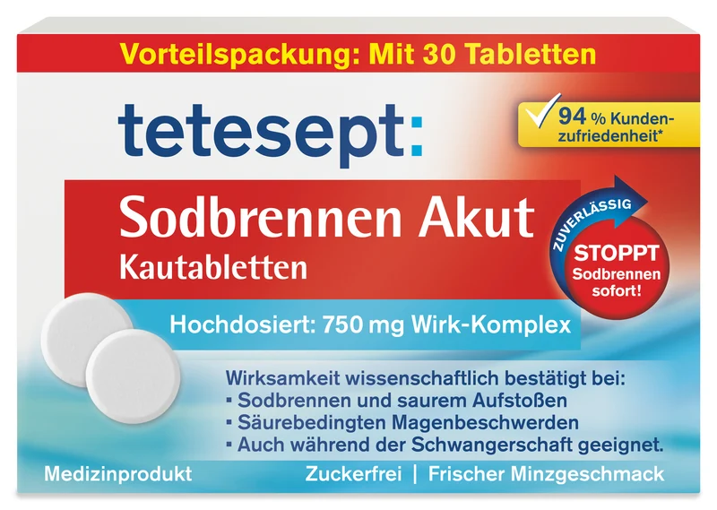 Sodbrennen Akut Kautabletten 30 Stk.