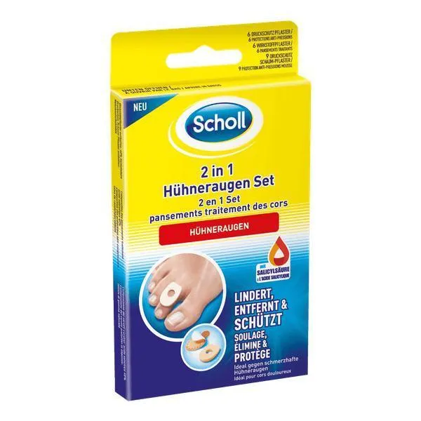 Scholl 2 in 1 Hühneraugen Set