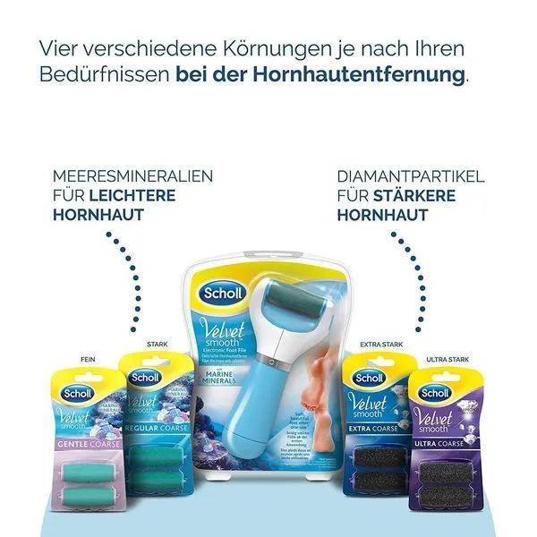 Scholl Velvet Smooth Nachfüller Wet&Dry - Stark mit Meeresmineralien