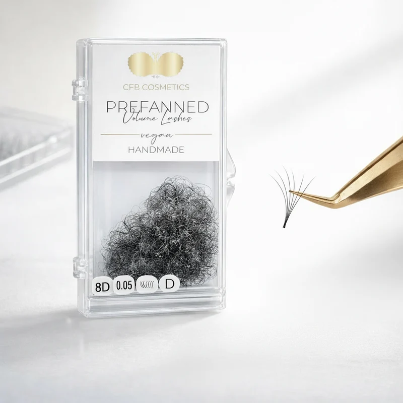 Prefanned Volume Lashes 0,06 – Handgefertigte Fertigfächer 3D–12D | BESTSELLER