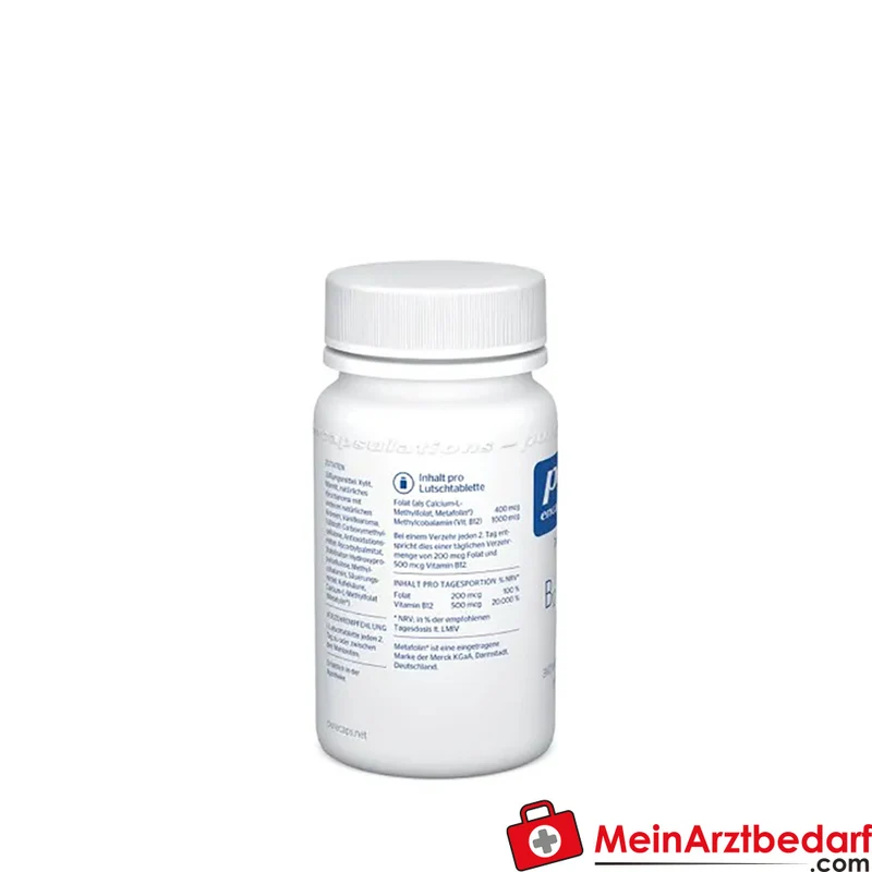 Pure Encapsulations B12 Folate Melt Methylcobalamin 1000 µg Calcium‑L‑Methylfolat 400 µg Lutschtabletten 90 St.