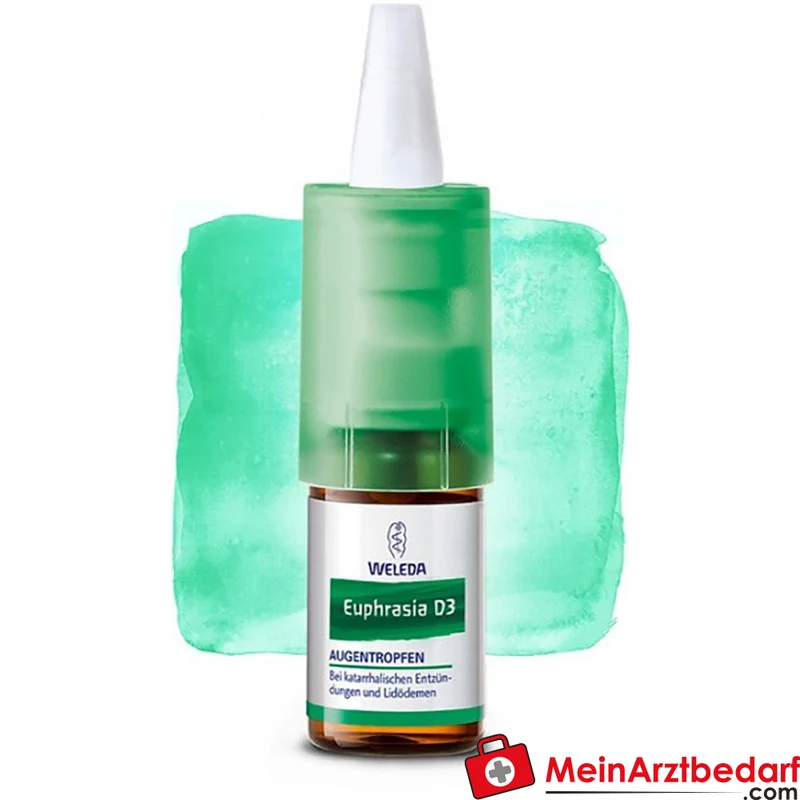 Weleda Visiodoron Euphrasia Augentropfen 10 ml konservierungsstofffrei bei gereizten und tränenden Augen, für Kontaktlinsenträger