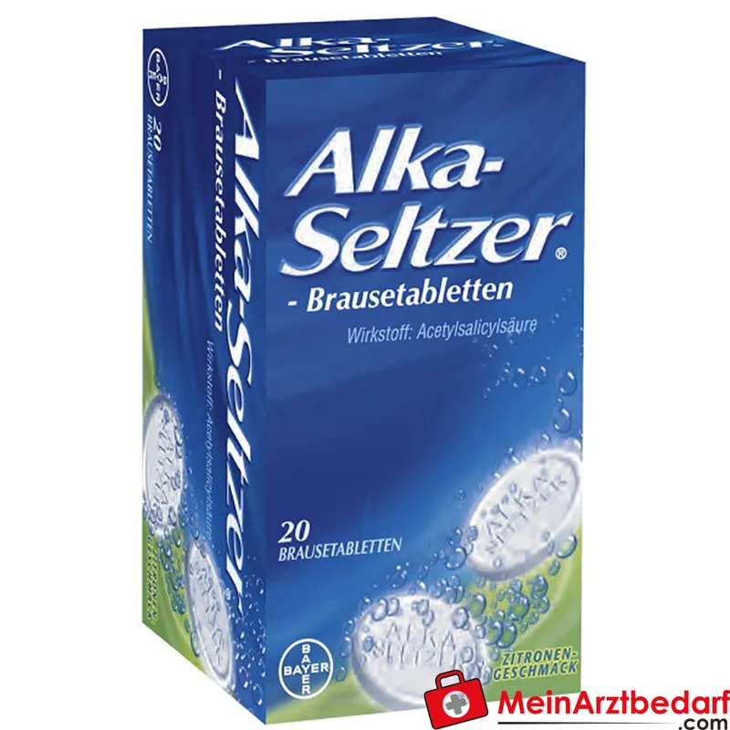 Alka-Seltzer Brausetabletten 20 St., Acetylsalicylsäure 324 mg, schmerzlindernd, fiebersenkend
