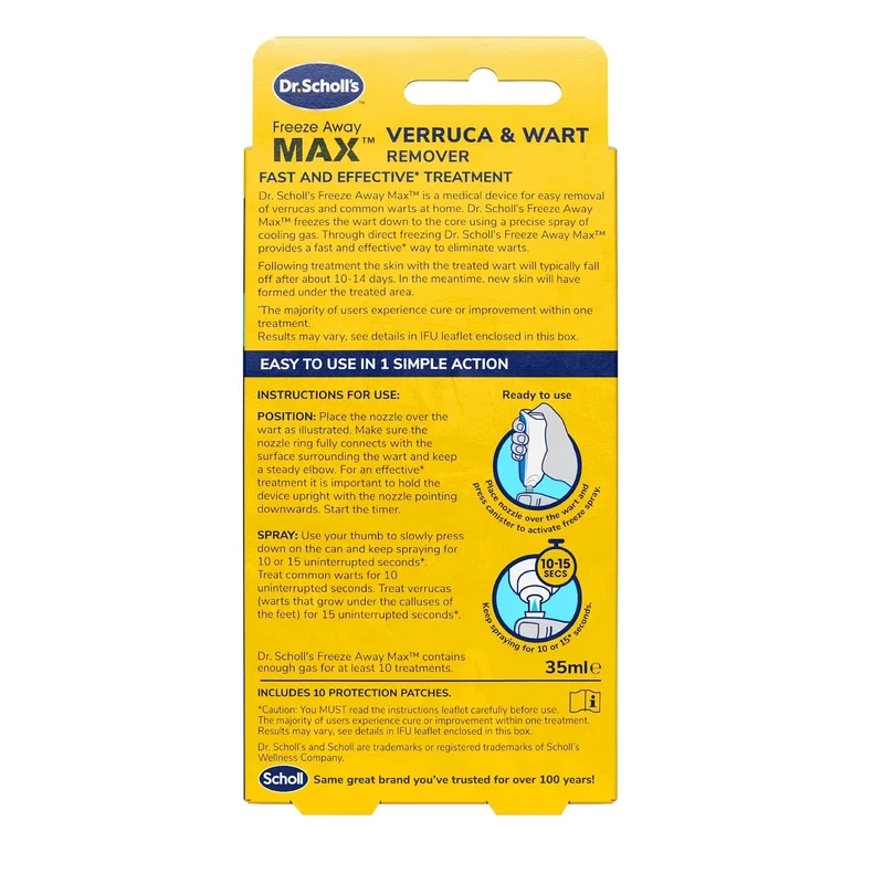 Freeze Away Max Verruca and Wart Remover for Hands and Feet