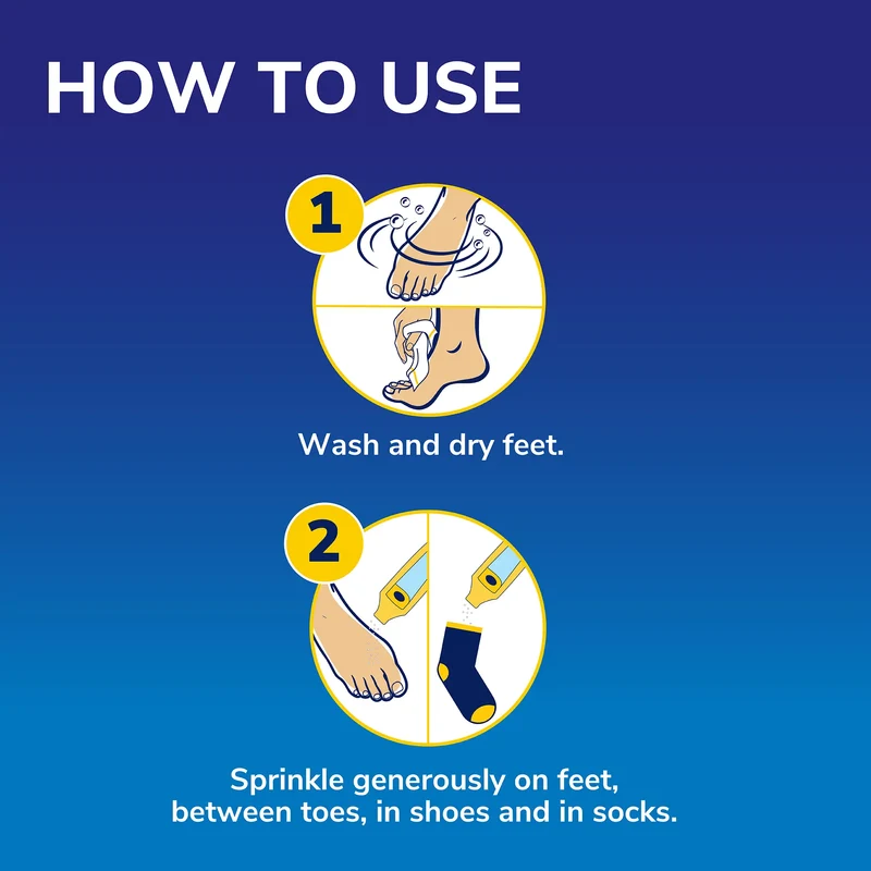 Ultra Odour-Fighting Foot Powder with Sweat Max Technology