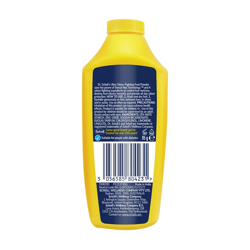 Ultra Odour-Fighting Foot Powder with Sweat Max Technology