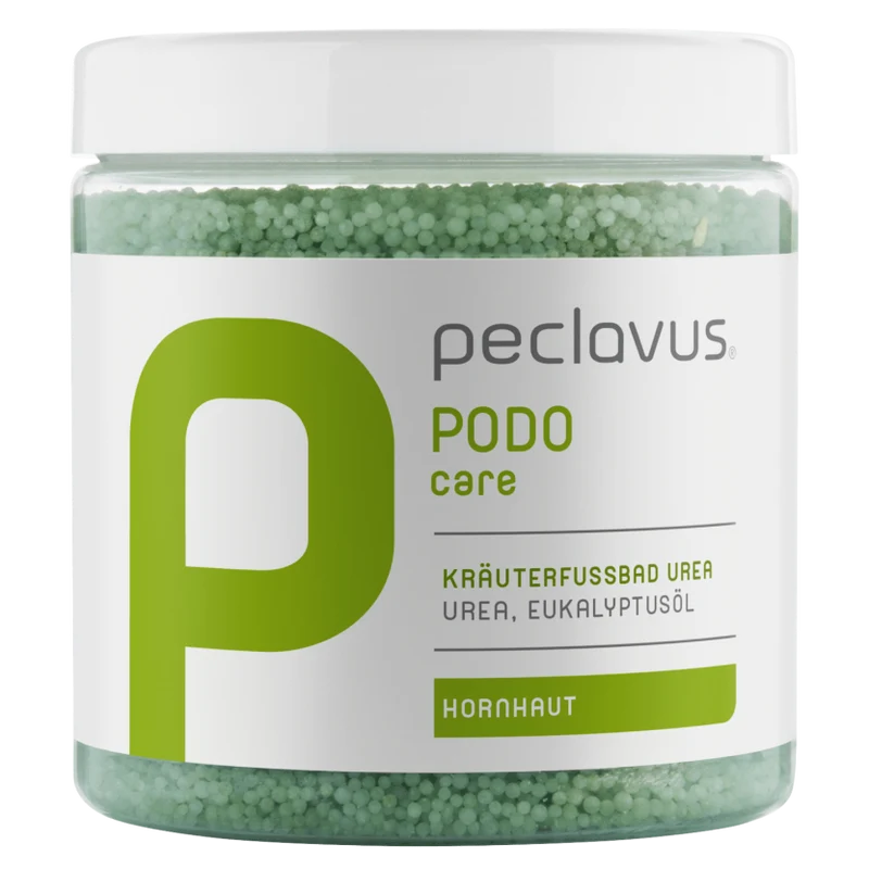 peclavus PODOcare Kräuterfußbad Urea, sehr trockene Haut, 500 g