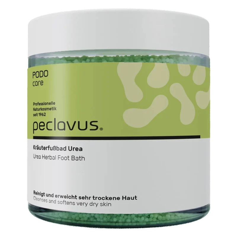peclavus PODOcare Kräuterfußbad Urea, sehr trockene Haut, 500 g