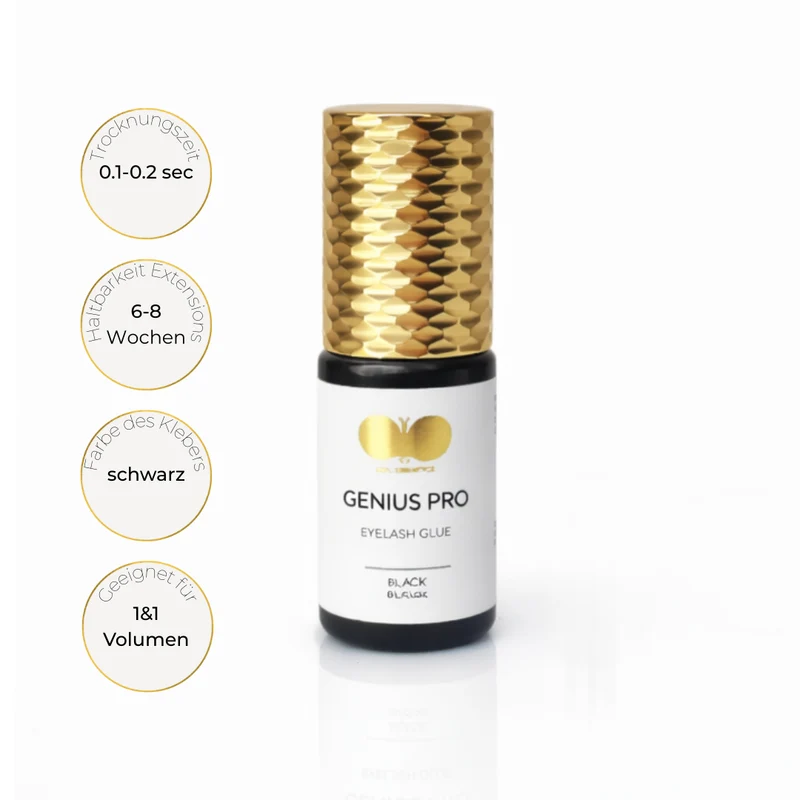 Wimpernkleber GENIUS PRO 5 + 1 gratis ultra-schnell 0,1–0,2 Sek. | CFB Cosmetics®