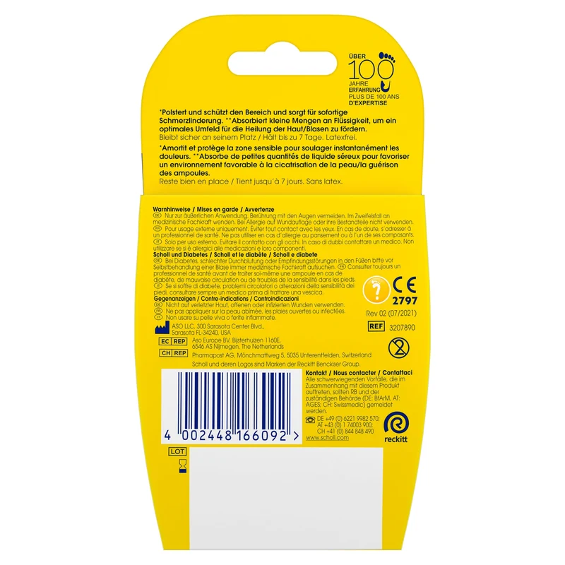 Scholl Transparente Fersen Pflaster