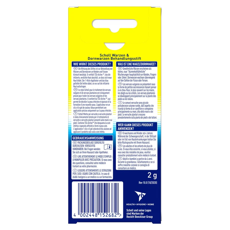 Scholl Warzen & Dornwarzen Behandlungsstift, 2g