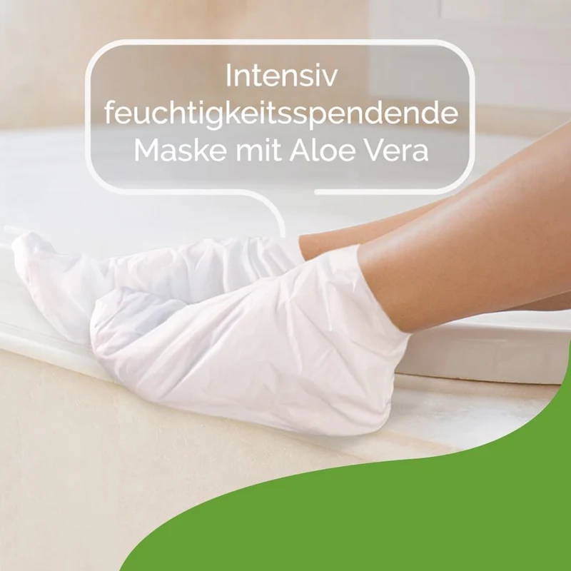 Scholl ExpertCare intensiv pflegende Fussmaske in Socken – intensiv feuchtigkeitspendende Maske mit Aloe Vera
