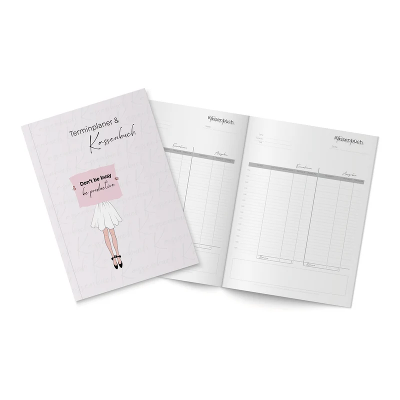 2in1 Terminplaner und Kassenbuch DIN A4 für Kosmetikstudios CFB Cosmetics®