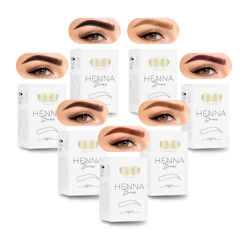 Henna Brows Farbset | 7 Farbtöne | BrowCom® | CFB Cosmetics®