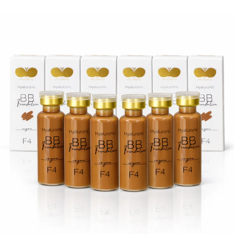 BB Glow Foundation mit Hyaluron - Farbe F4 - 5er Set plus 1 gratis - CFB Cosmetics®