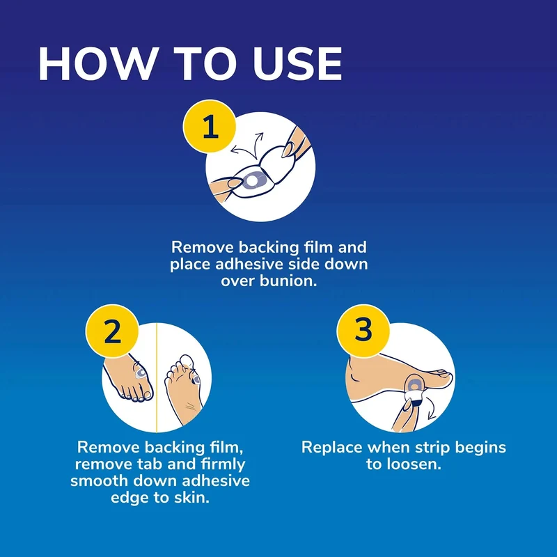 Bunion Cushions with Hydrogel Technology, Pack of 5