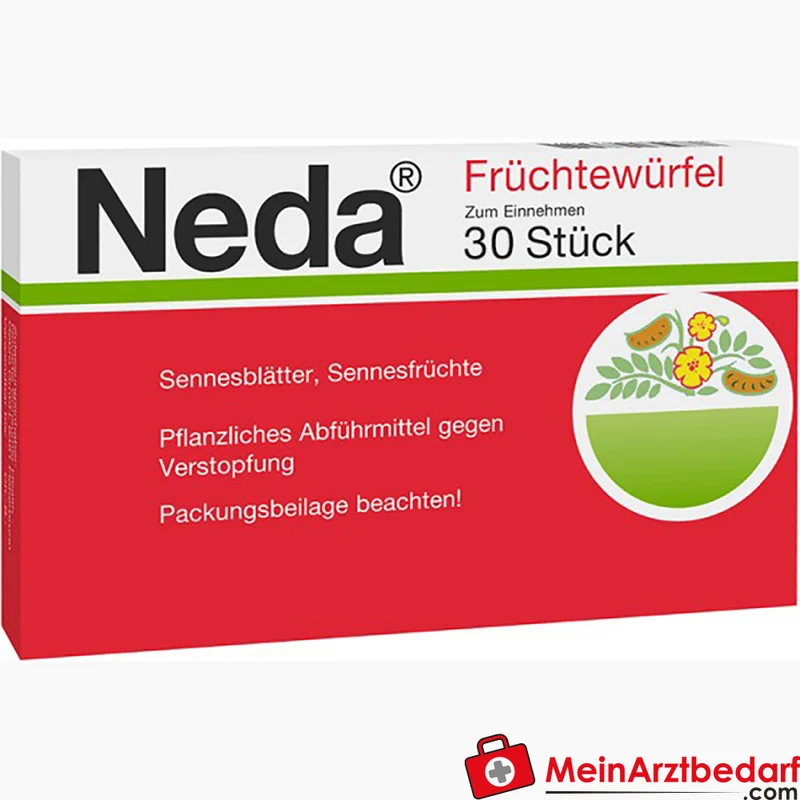 GSK-Gebro Neda Früchtewürfel pflanzliches Abführmittel gegen Verstopfung 15 Stück