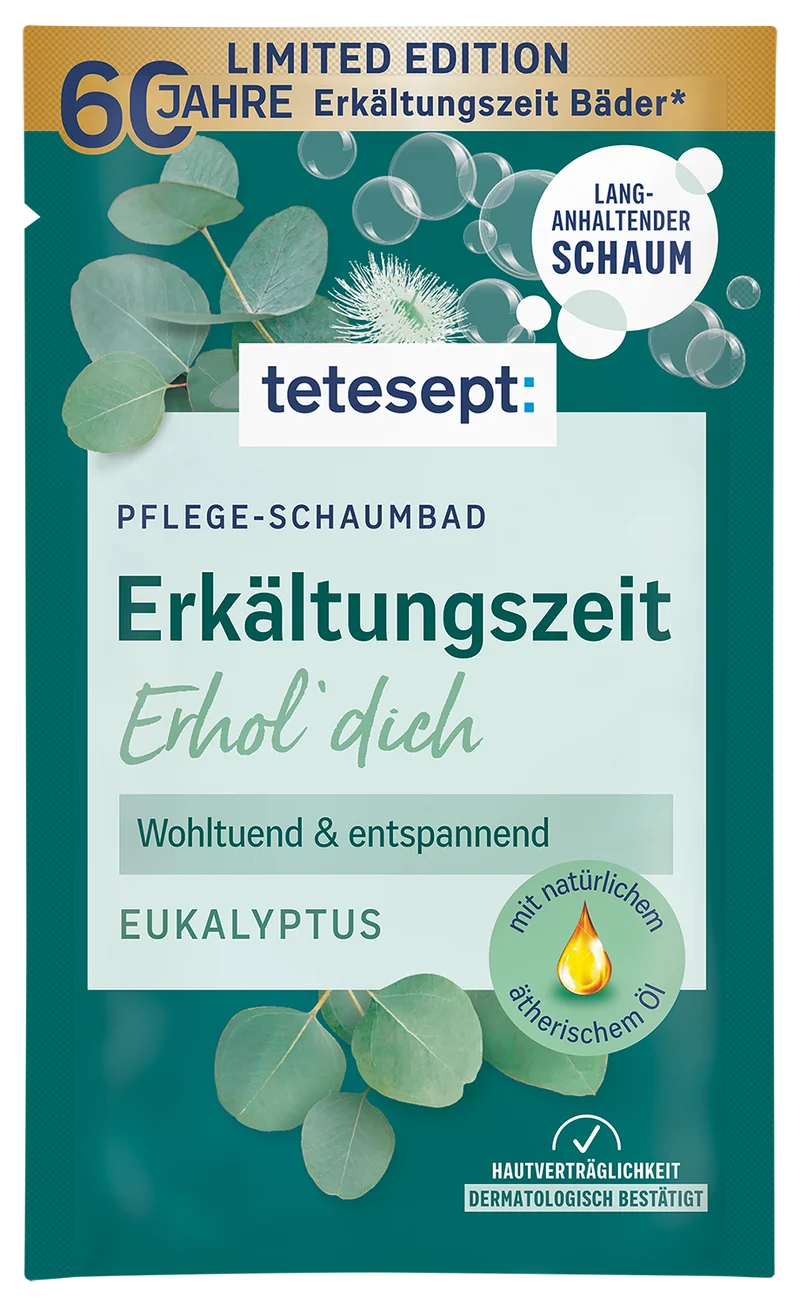Pflege-Schaumbad Erkältungszeit