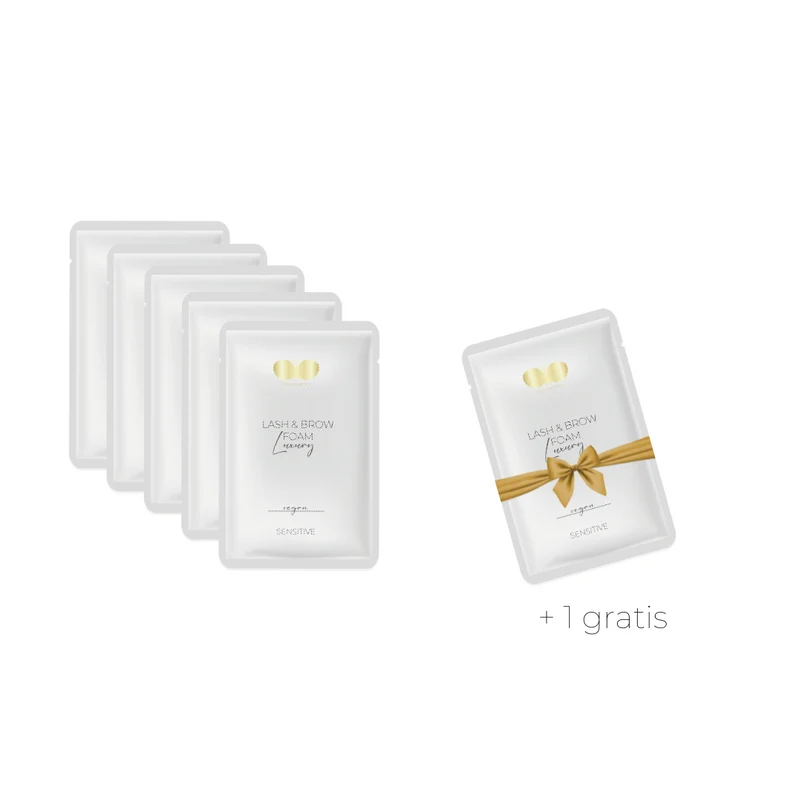 Wimpernshampoo Konzentrat 5er Set + 1 gratis | Lash & Brow Foam Konzentrat