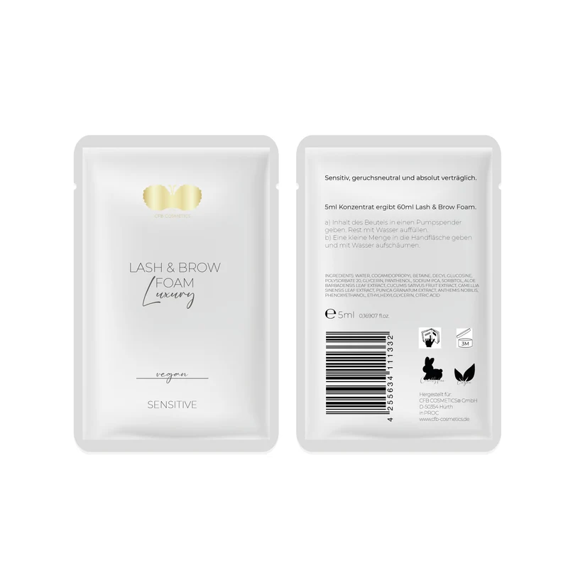 Wimpernshampoo Konzentrat 5er Set + 1 gratis | Lash & Brow Foam Konzentrat