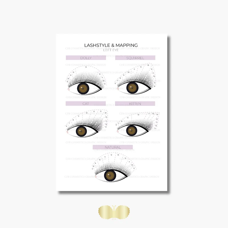 Lashstyle und Lashmapping | Wimpernstudiobedarf | Digital | CFB Cosmetics®