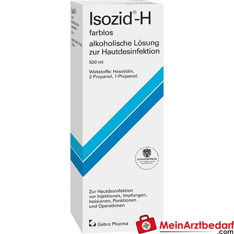 GEB01 Isozid-H Hautdesinfektionslösung alkoholisch 100 ml (1‑Propanol, 2‑Propanol, Hexetidin)