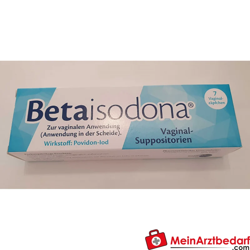 Betaisodona (02HER) Vaginalzäpfchen, desinfizierend, antimikrobiell, 7 Stück