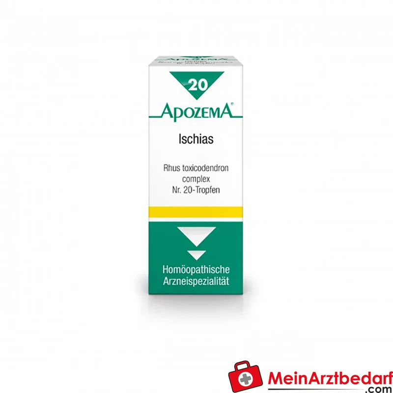 Apozema Ischias-Tropfen Nr.20, 50 ml – Homöopathisch bei Ischias, Gelenk- und Nervenschmerzen
