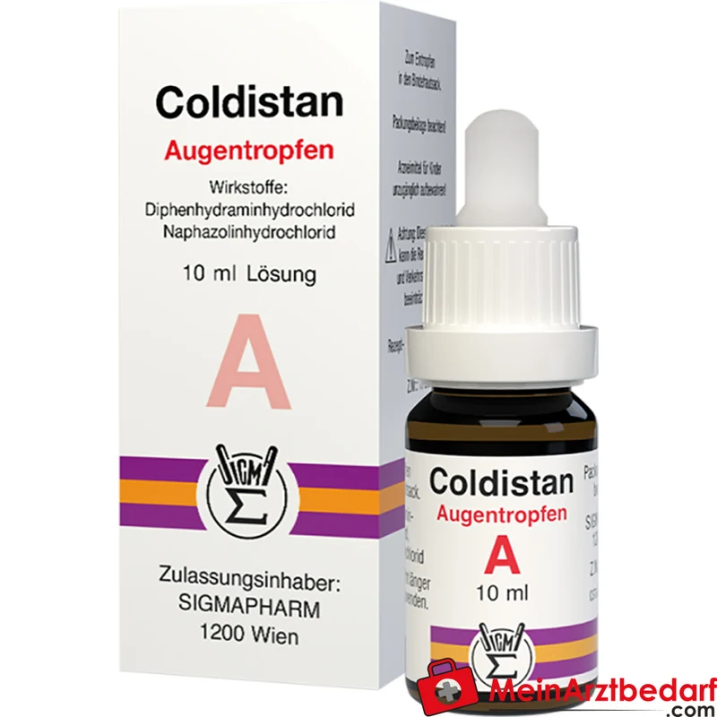Sigmapharm Coldistan Augentropfen 10 ml Naphazolin + Diphenhydramin